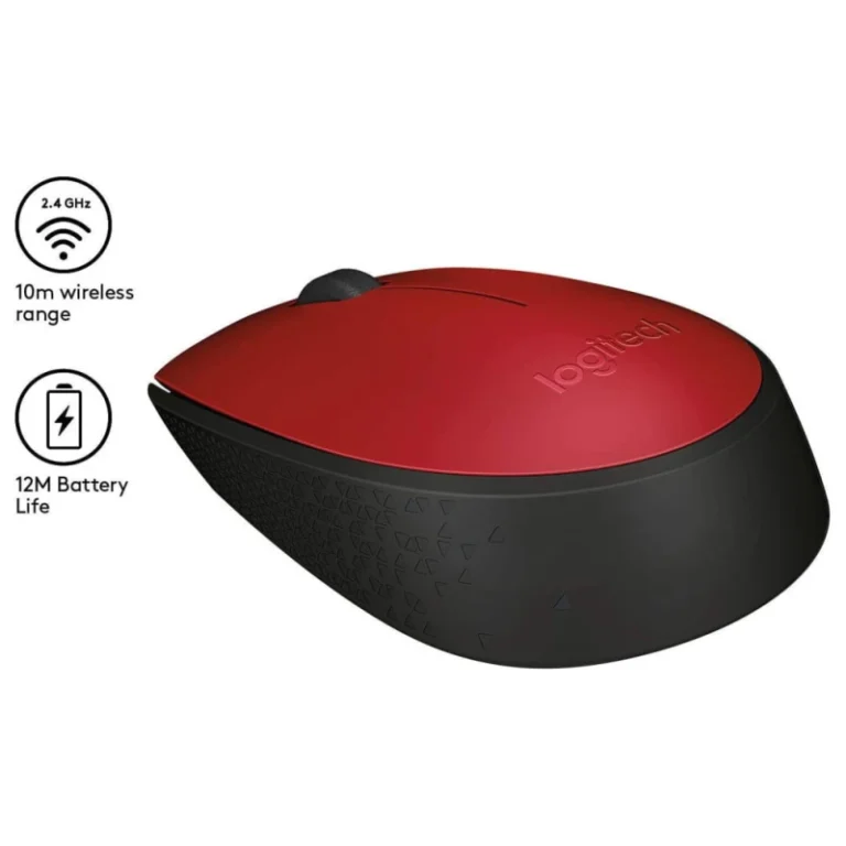 Logitech M171 Red Edition – Souris Sans Fil 2.4 GHz (Nano-Récepteur USB) – Le Style et la Liberté par IMRATEC