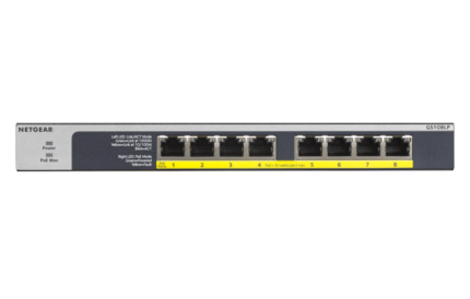 Switch Netgear non manageable à 8 PoE+ 60W (GS108LP)